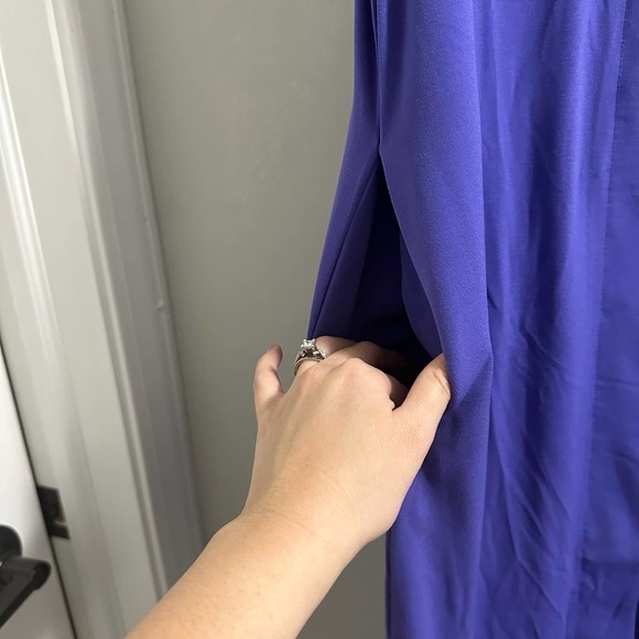 IMAN purple long sleeveless open cardigan‎ size S - Picture 4 of 8